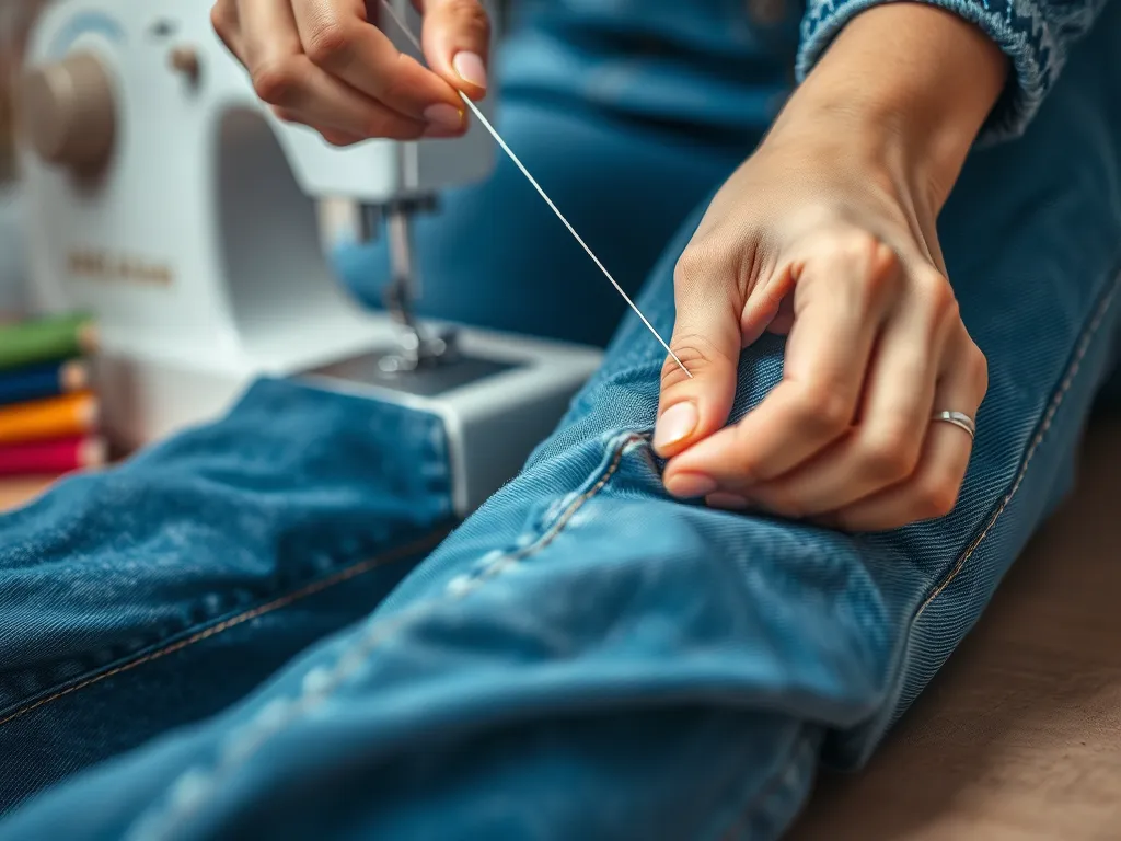 Jak skrócić jeansy samodzielnie?